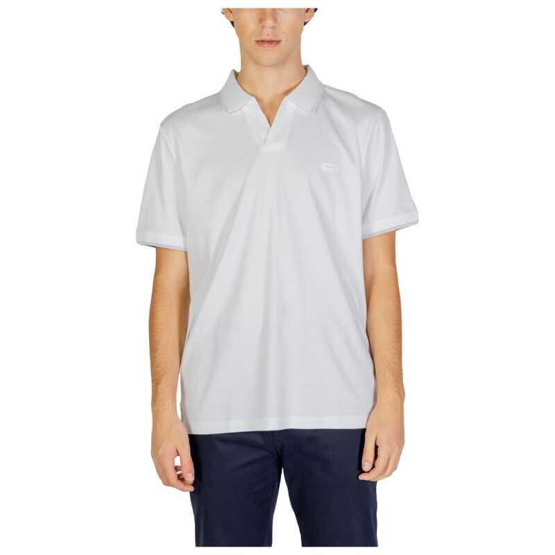 Calvin Klein Jeans White Cotton Polo Shirt, theFeinheit