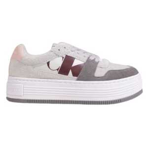 Calvin Klein Gray Leather Sneaker