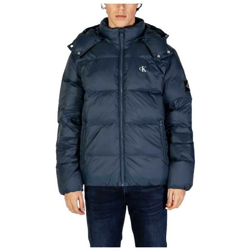 Calvin Klein Jeans Blue Polyamide Jackets &amp; Coat, theFeinheit
