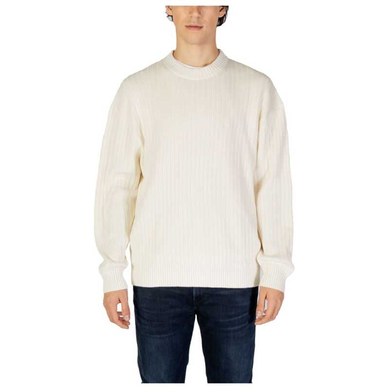 Calvin Klein Jeans Cream Cotton Sweater, theFeinheit