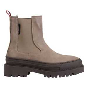 Tommy Hilfiger Gray Suede Leather Boot