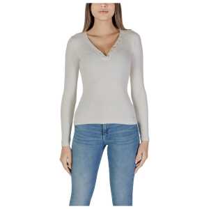 Guess Cream Viscose Tops & T-Shirt