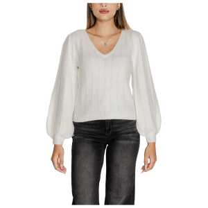 Guess White Polyester Sweater