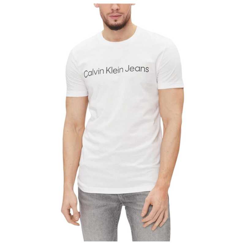Calvin Klein Jeans White Cotton T-Shirt, theFeinheit