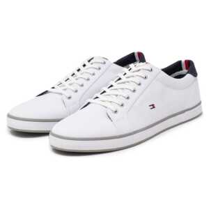 Tommy Hilfiger White Cotton Sneaker