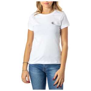 Calvin Klein Jeans White Cotton T-Shirt