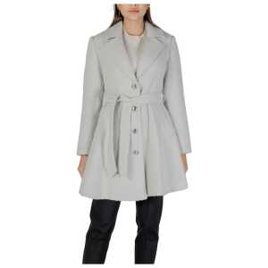 Guess Gray Polyester Jackets & Coat