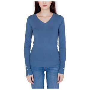 Guess Blue Cotton Tops & T-Shirt