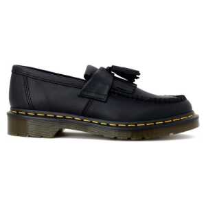 Dr. Martens Black Leather Flat Shoe