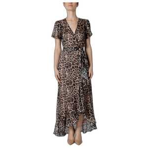 Guess Brown Polyester Dress