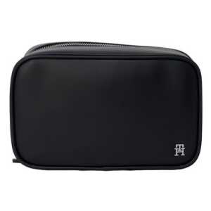 Tommy Hilfiger Black Leather Luggage And Travel