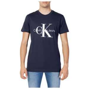 Calvin Klein Jeans Blue Cotton T-Shirt