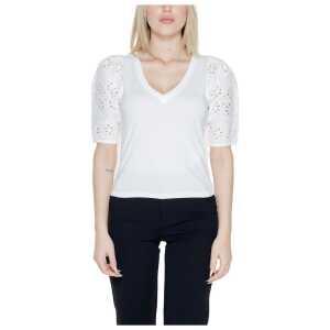 Morgan De Toi White Cotton Tops & T-Shirt