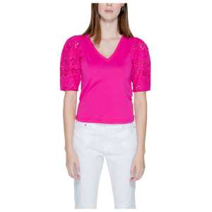 Morgan De Toi Pink Cotton Tops & T-Shirt