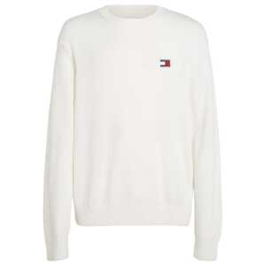 Tommy Hilfiger Jeans White Recycled Polyester Sweater