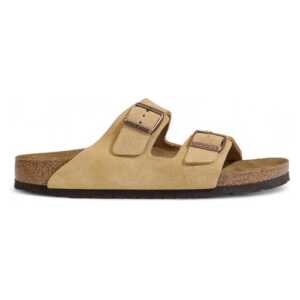 Birkenstock Beige Suede Leather Sandal