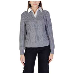 Morgan De Toi Gray Viscose Sweater