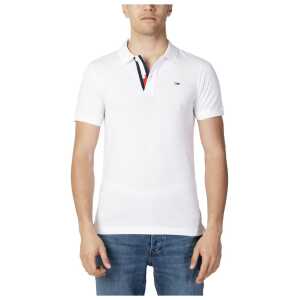 Tommy Hilfiger Jeans White Cotton Polo Shirt
