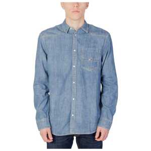 Tommy Hilfiger Jeans Blue Cotton Shirt