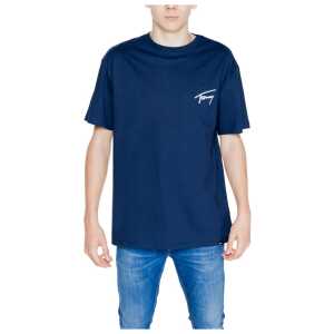 Tommy Hilfiger Jeans Blue Cotton T-Shirt