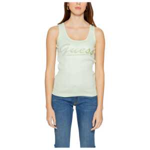 Guess Turquoise Cotton Tops & T-Shirt