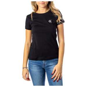 Calvin Klein Jeans Black Cotton Tops & T-Shirt