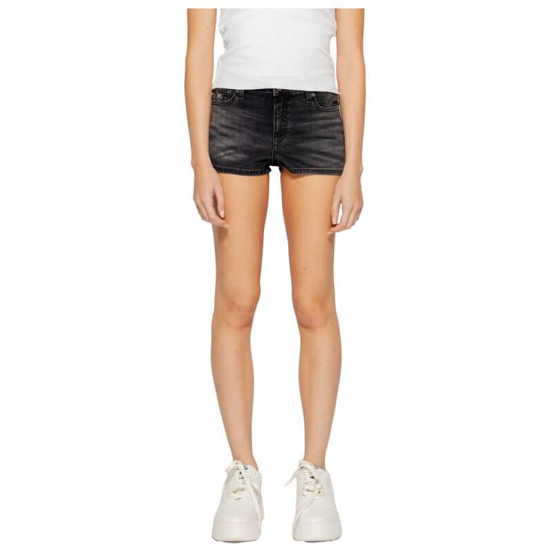 Tommy Hilfiger Jeans Black Recycled Cotton Short, theFeinheit