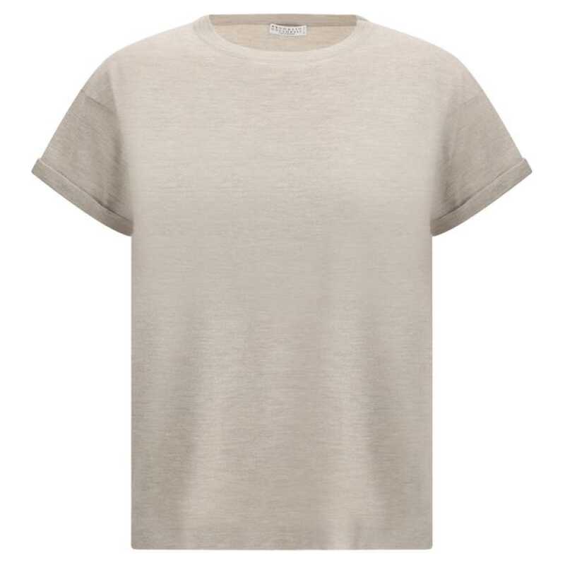 Brunello Cucinelli cashmere glitter T-shirt, theFeinheit