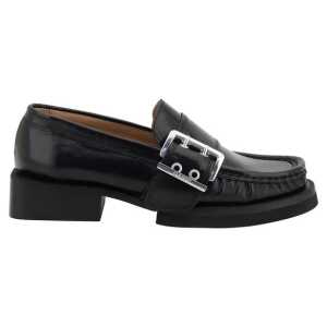 Ganni Feminine Buckle Loafers