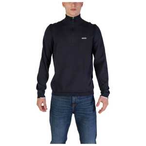Hugo Boss Blue Cotton Cardigan
