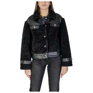 Morgan De Toi Black Polyester Jackets & Coat