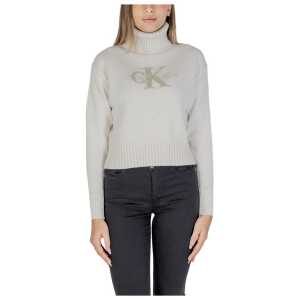 Calvin Klein Jeans Cream Cotton Sweater