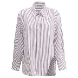 The Attico Asymmetrical strip Shirt
