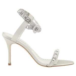 Manolo Blahnik Asasan Satin Sandals