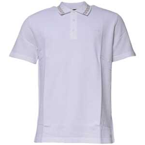 Versace White Viscose Collared Men Polo Short Sleeves T-shirt
