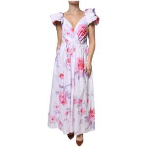 Philosophy White Floral Cotton Maxi Dress