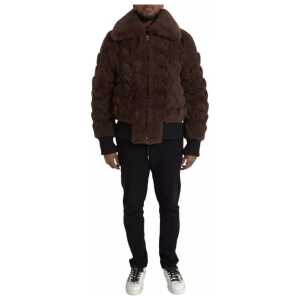 Bottega Veneta Brown Fur Lamb Shearling Coat Jacket
