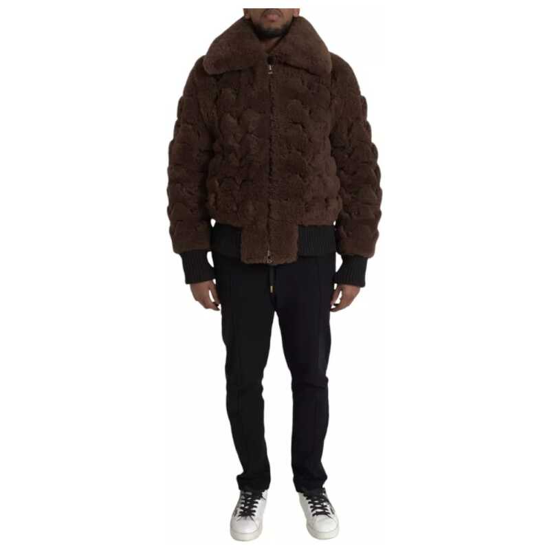 Bottega Veneta Brown Fur Lamb Shearling Coat Jacket, theFeinheit