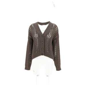 Brunello Cucinelli Cardigan in perforated knit