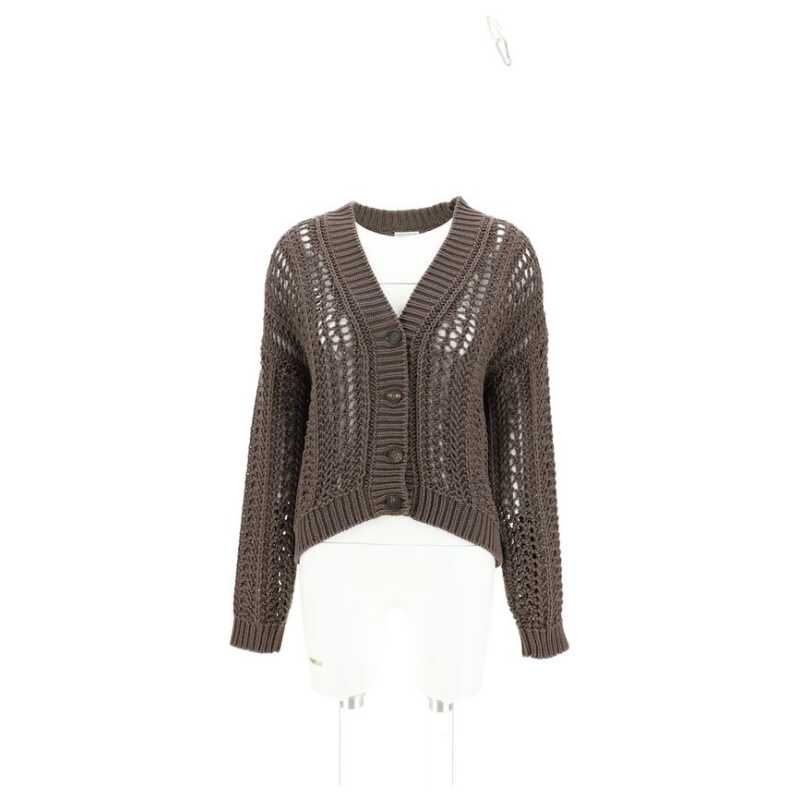 Brunello Cucinelli Cardigan in perforated knit, theFeinheit