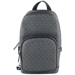 Michael Kors Cooper Medium Black Signature PVC Sling Backpack
