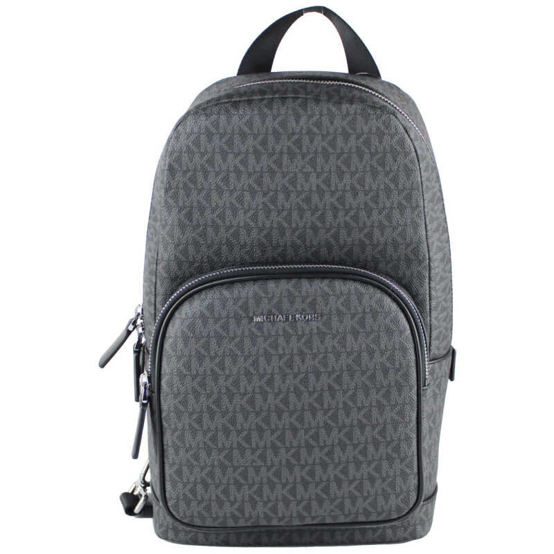 Michael Kors Cooper Medium Black Signature PVC Sling Backpack, theFeinheit