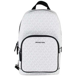 Michael Kors Cooper Medium White Signature PVC Sling Backpack