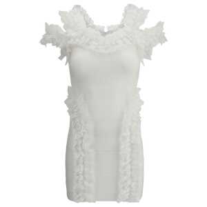 Self-Portrait Knit Ruffle mini Dress