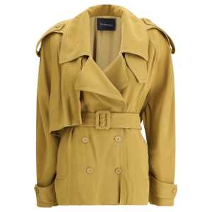 The Andamane Double-breasted Short Trench Coat