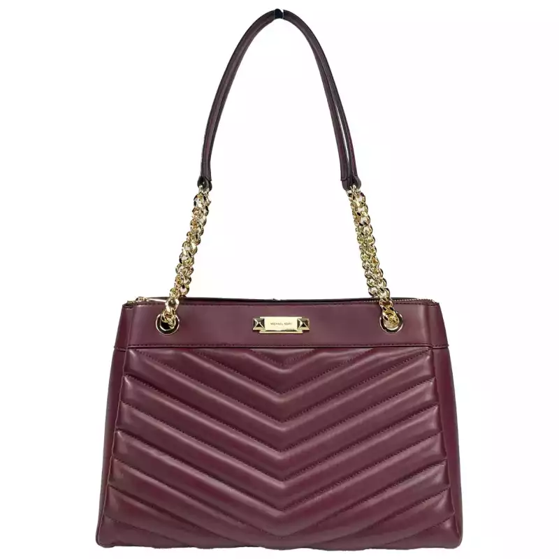 Michael Kors Whitney Medium Chain Shoulder Bag Purse Oxblood, theFeinheit