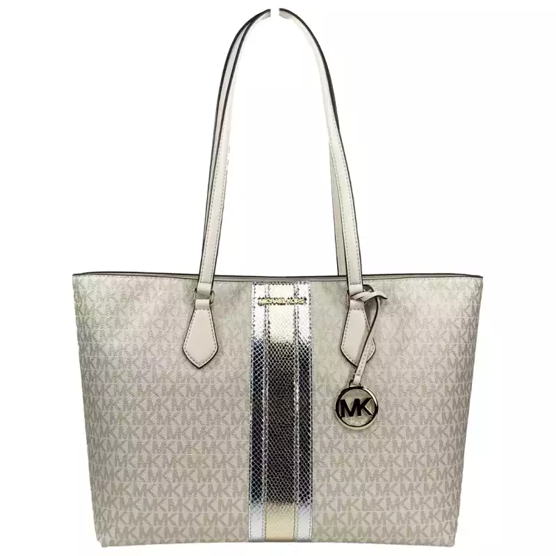 Michael Kors Sheila Large Tote Purse Bag Pale Gold, theFeinheit