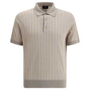 Brioni Striped Polo Sweater