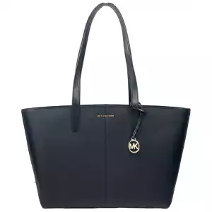 Michael Kors Medium Zip Top Tote Carryall Bag Black