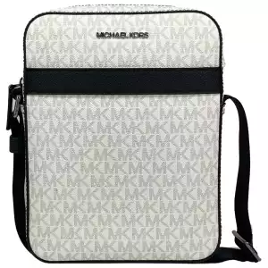 Michael Kors Cooper Medium Flight Crossbody Bag White